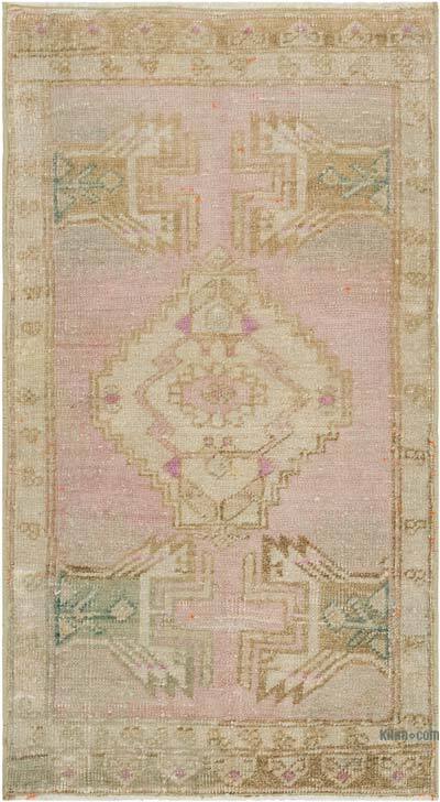 Vintage Turkish Hand-Knotted Rug - 1' 8" x 2' 11" (20" x 35")