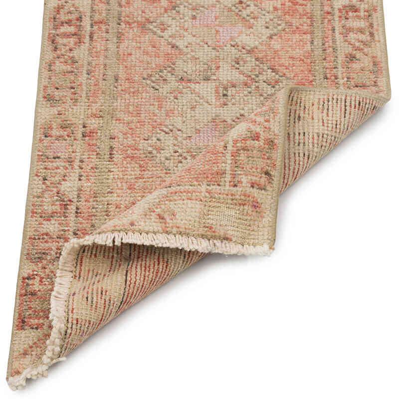 El Dokuma Vintage Halı - 47 cm x 90 cm - K0083502