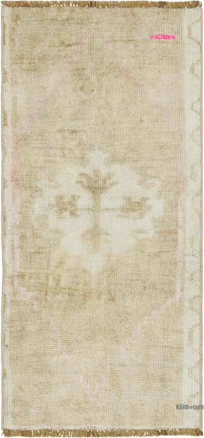 Vintage Turkish Hand-Knotted Rug - 1' 6" x 3' 1" (18" x 37")