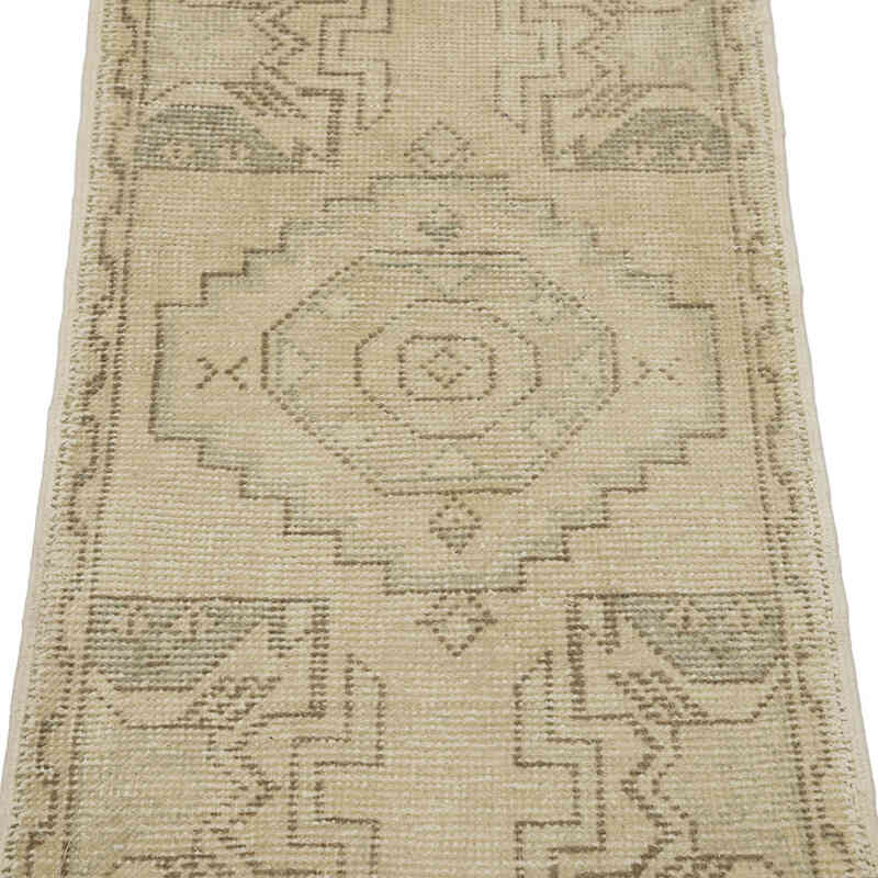 El Dokuma Vintage Halı - 49 cm x 88 cm - K0083504
