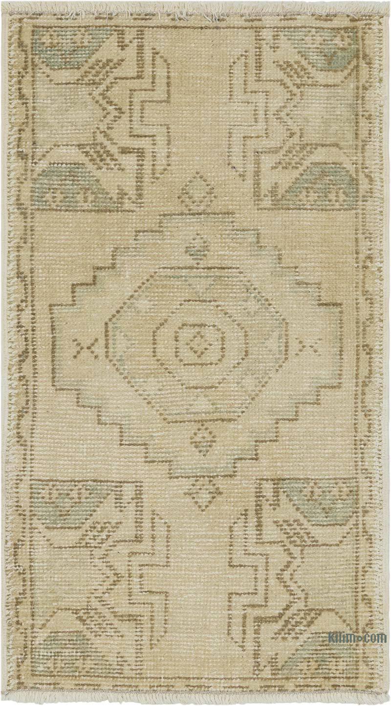 El Dokuma Vintage Halı - 49 cm x 88 cm - K0083504