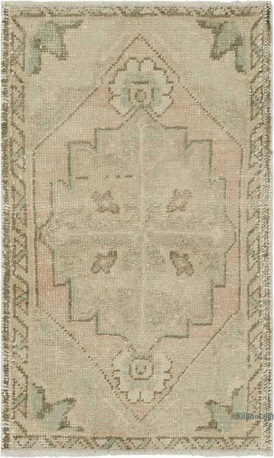 Vintage Turkish Hand-Knotted Rug - 1' 8" x 2' 9" (20" x 33")