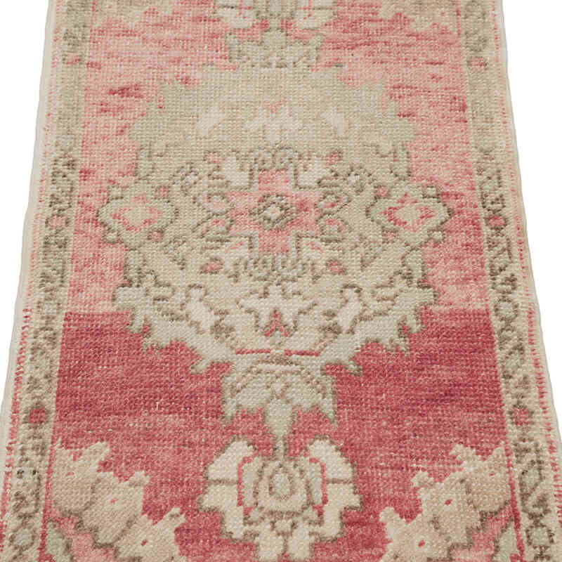El Dokuma Vintage Halı - 47 cm x 87 cm - K0083507
