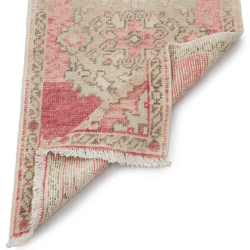 El Dokuma Vintage Halı - 47 cm x 87 cm - K0083507