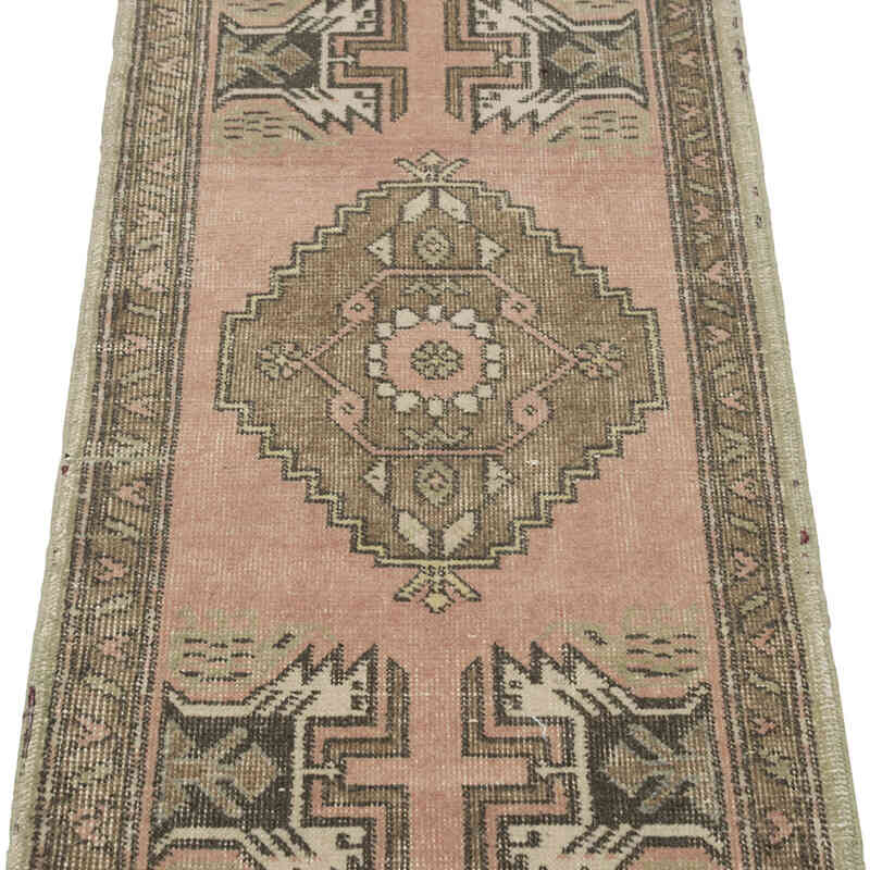 Vintage Turkish Hand-Knotted Rug - 1' 8" x 3' 7" (20" x 43") - K0083509