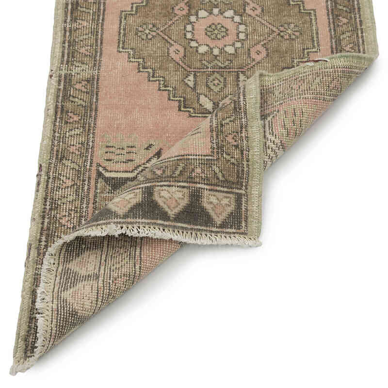 Vintage Turkish Hand-Knotted Rug - 1' 8" x 3' 7" (20" x 43") - K0083509