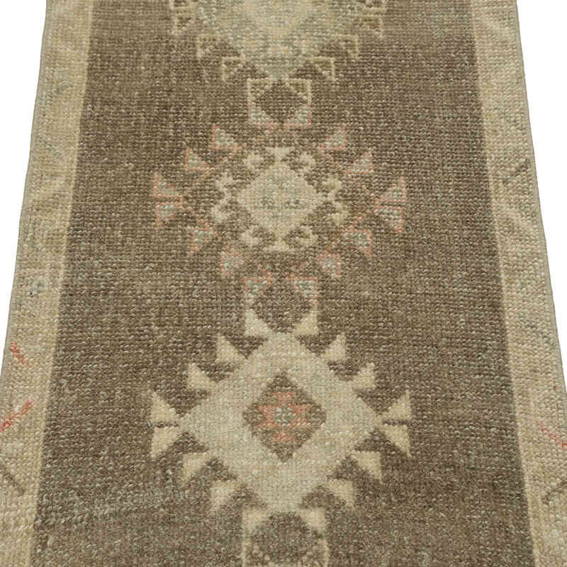 El Dokuma Vintage Halı - 43 cm x 83 cm - K0083513