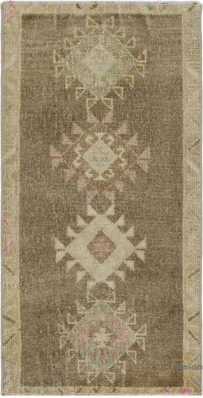 Vintage Turkish Hand-Knotted Rug - 1' 5" x 2' 9" (17" x 33")