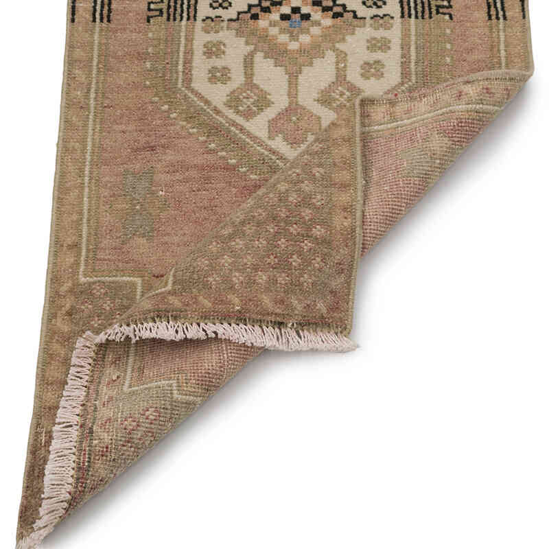 El Dokuma Vintage Halı - 45 cm x 98 cm - K0083514