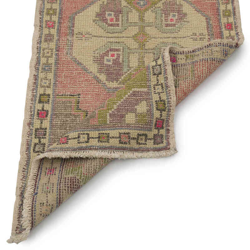 Vintage Turkish Hand-Knotted Rug - 1' 9" x 3' 6" (21" x 42") - K0083515