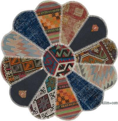Patchwork Kilim - 118 cm x 118 cm