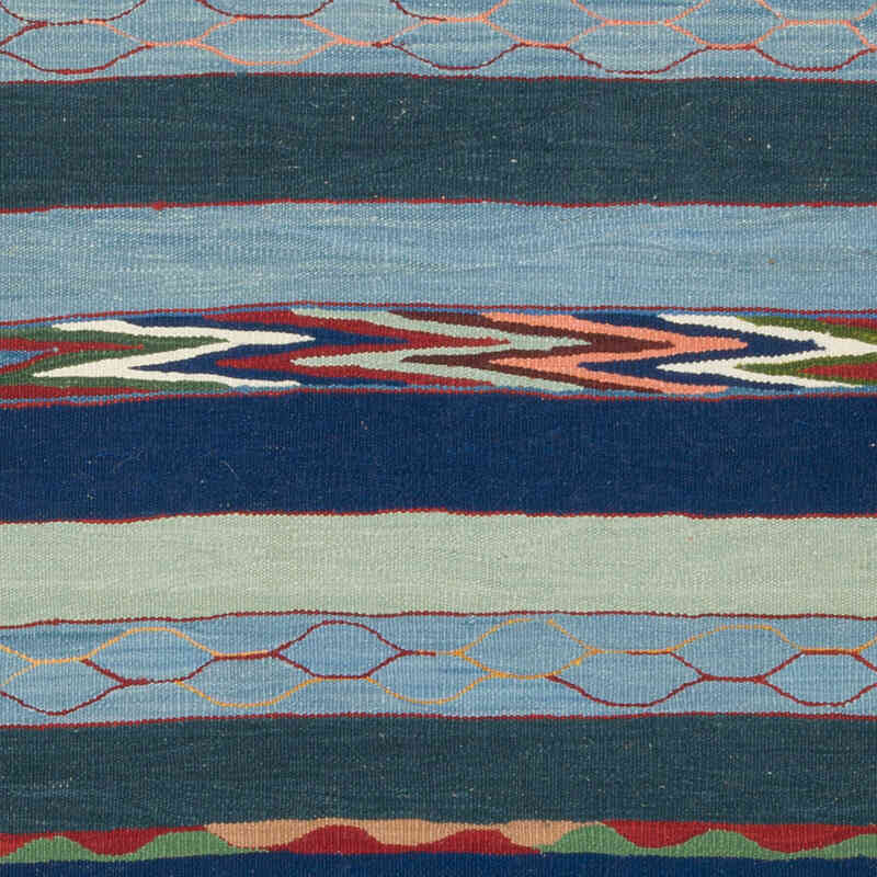 New Handwoven Turkish Kilim Runner - 3' 1" x 7' 2" (37" x 86") - K0083523