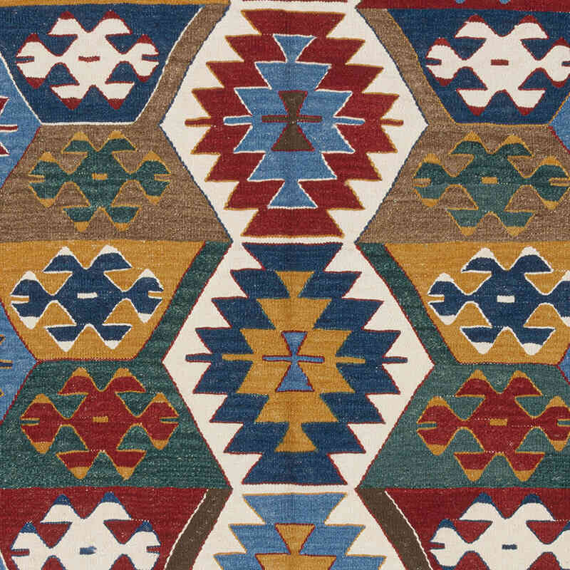 Yeni Kök Boya El Dokuma Kilim - 156 cm x 193 cm - K0083528