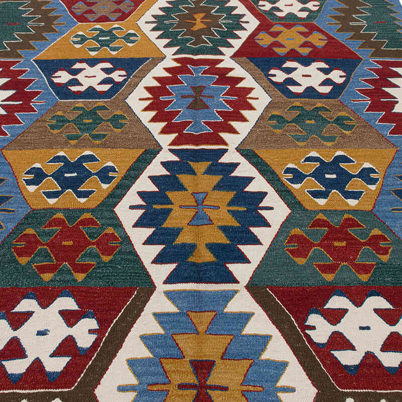 Yeni Kök Boya El Dokuma Kilim - 156 cm x 193 cm - K0083528