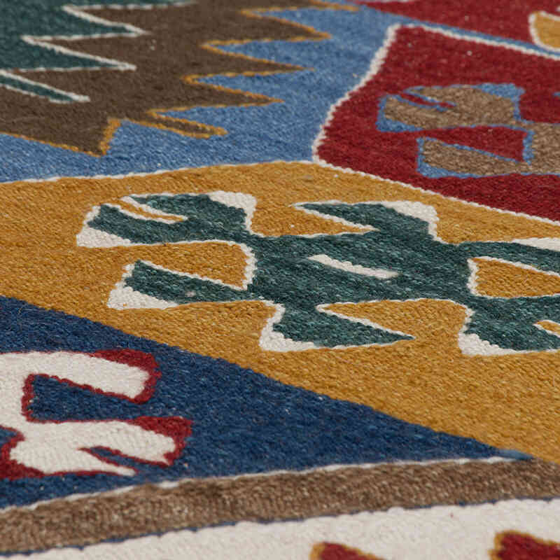 Yeni Kök Boya El Dokuma Kilim - 156 cm x 193 cm - K0083528