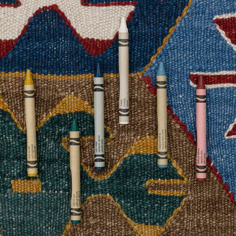 Yeni Kök Boya El Dokuma Kilim - 156 cm x 193 cm - K0083528