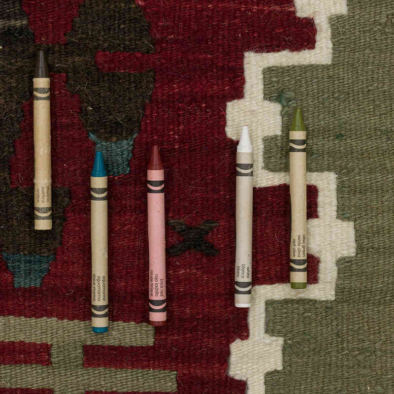 Vintage Esme Kilim Rug - 9'  x 13' 3" (108" x 159") - K0083531