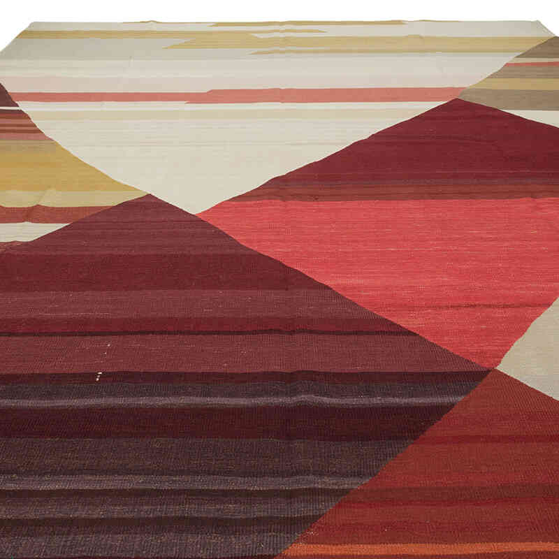 New Handwoven Turkish Kilim Rug - 10' 4" x 14' 4" (124" x 172") - K0083536