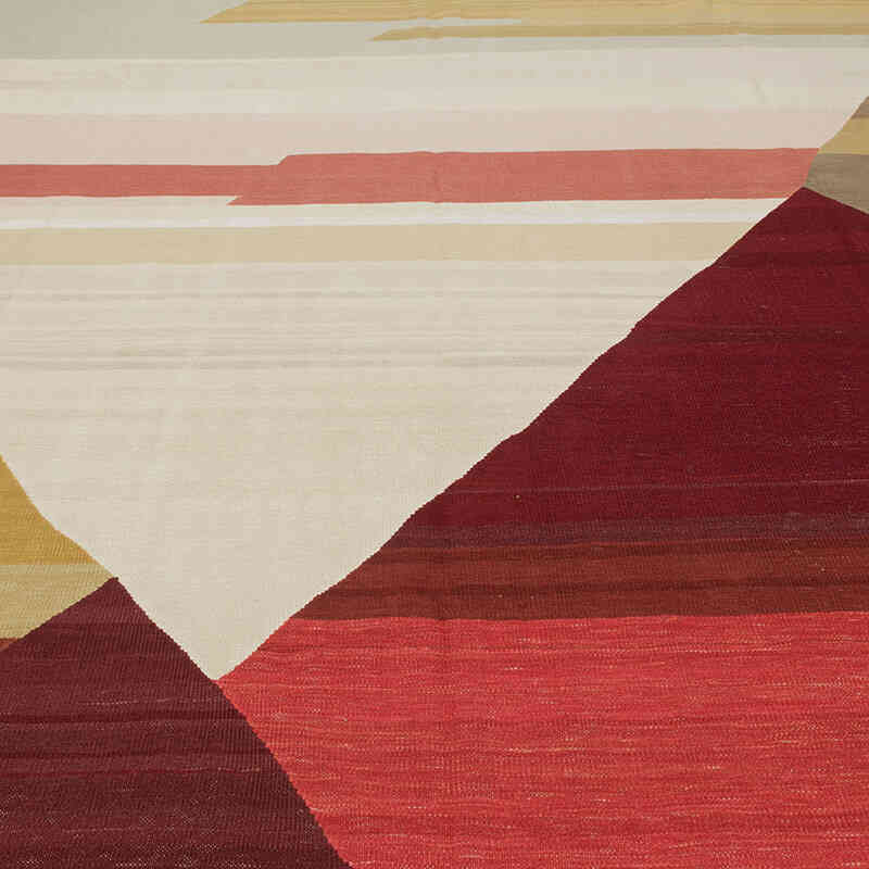 New Handwoven Turkish Kilim Rug - 10' 4" x 14' 4" (124" x 172") - K0083536
