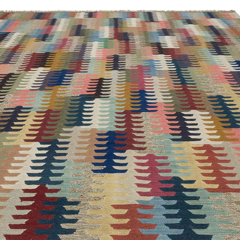 New Handwoven Turkish Kilim Rug - 10'  x 12'  (120" x 144") - K0083538