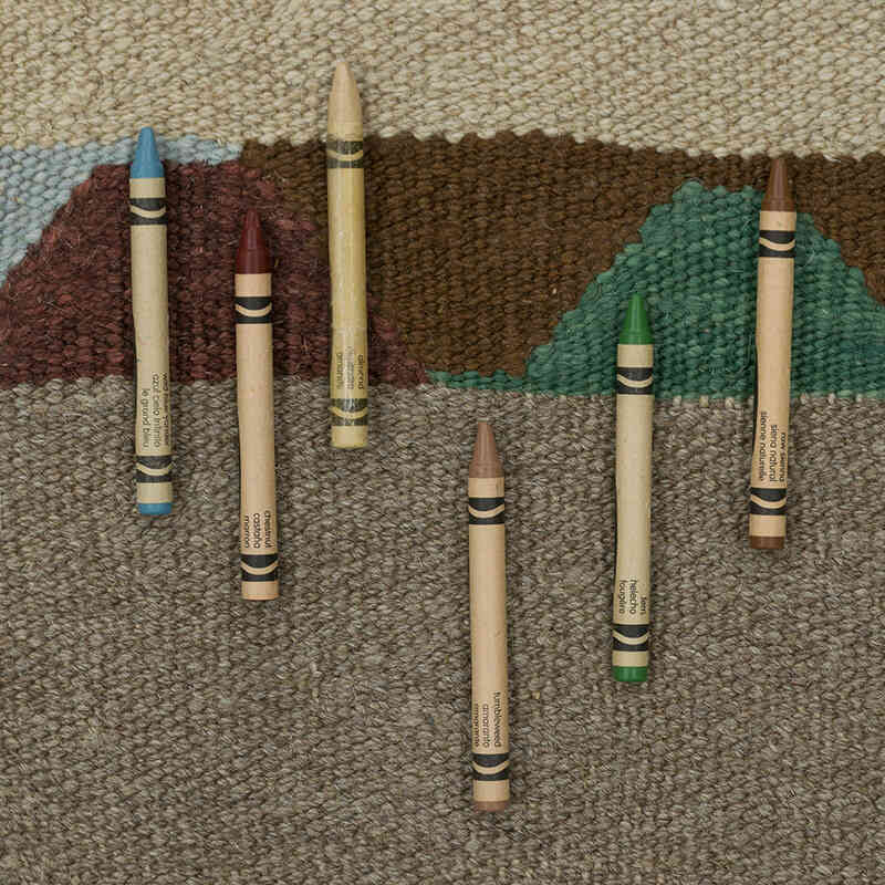 New Handwoven Turkish Kilim Rug - 5' 9" x 8' 6" (69" x 102") - K0083539