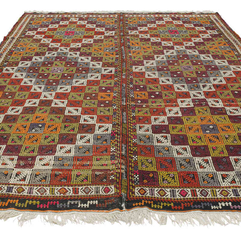 Alfombra Vintage Anatolian Kilim - 194 cm x 301 cm - K0083545