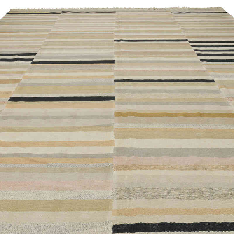 New Handwoven Turkish Kilim Rug - 10' 1" x 13' 7" (121" x 163") - K0083550