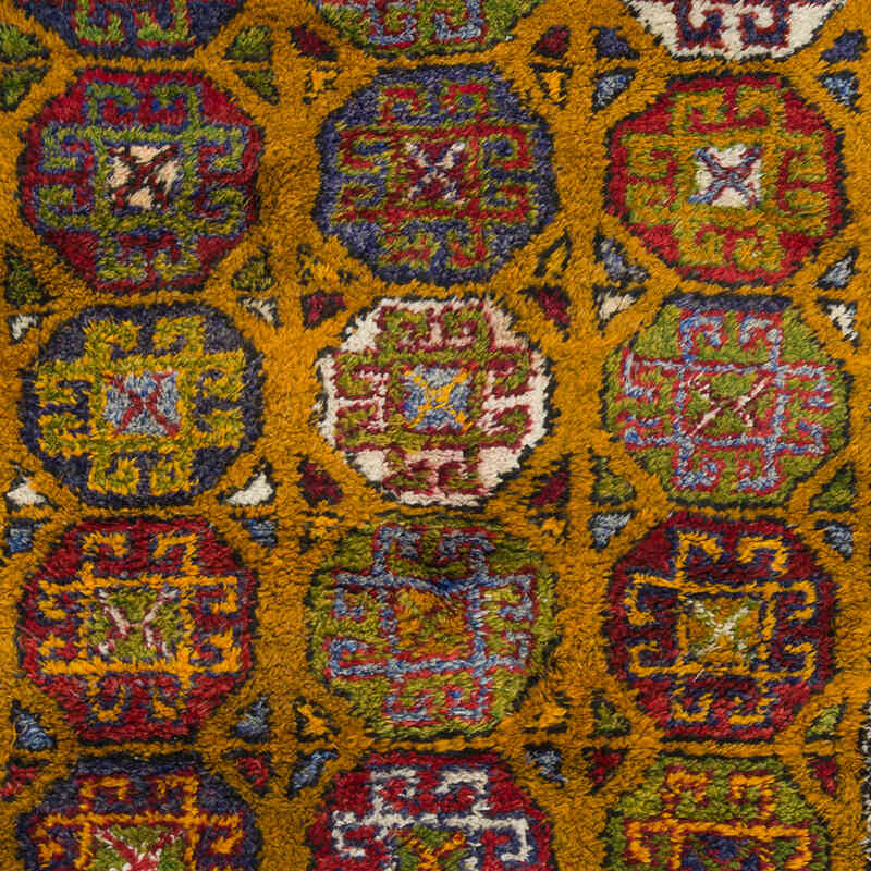 Alfombra Vintage Turca Anudada a Mano - 138 cm x 204 cm - K0083551