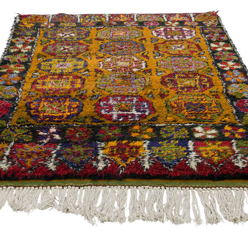 Alfombra Vintage Turca Anudada a Mano - 138 cm x 204 cm - K0083551
