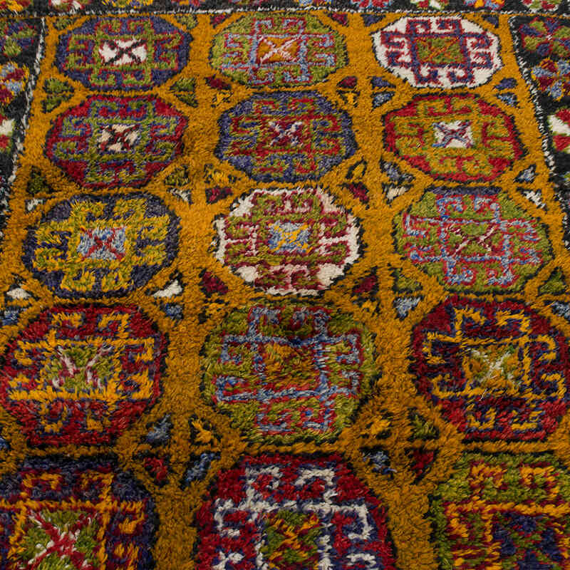 Alfombra Vintage Turca Anudada a Mano - 138 cm x 204 cm - K0083551