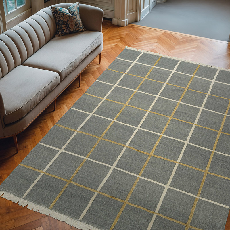 New Handwoven Turkish Kilim Rug - 8'  x 10' 5" (96" x 125") - K0083557