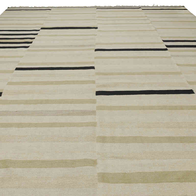 New Handwoven Turkish Kilim Rug - 9' 10" x 13' 5" (118" x 161") - K0083559
