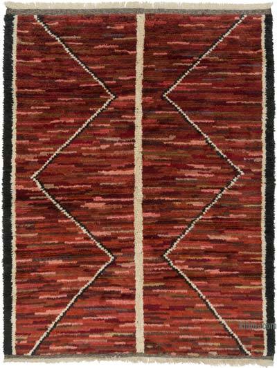 New Moroccan Style Hand-Knotted Tulu Rug - 7' 10" x 10' 4" (94" x 124")