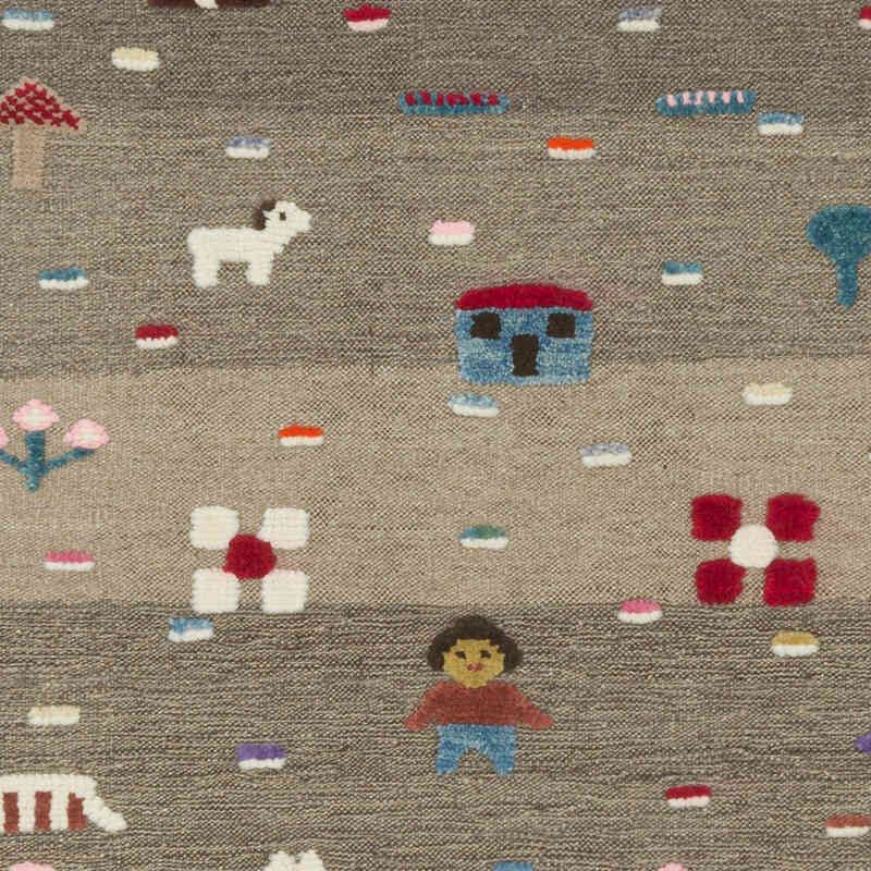 New Handwoven Turkish Kilim Rug - 3' 1" x 5' 1" (37" x 61") - K0083562