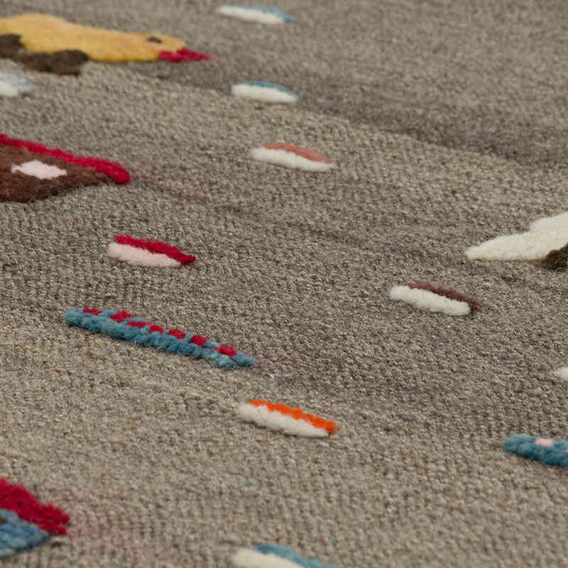 New Handwoven Turkish Kilim Rug - 3' 1" x 5' 1" (37" x 61") - K0083562