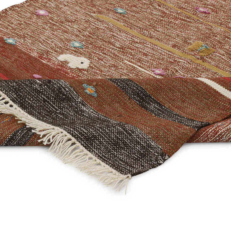 New Handwoven Turkish Kilim Rug - 3' 8" x 5' 3" (44" x 63") - K0083563