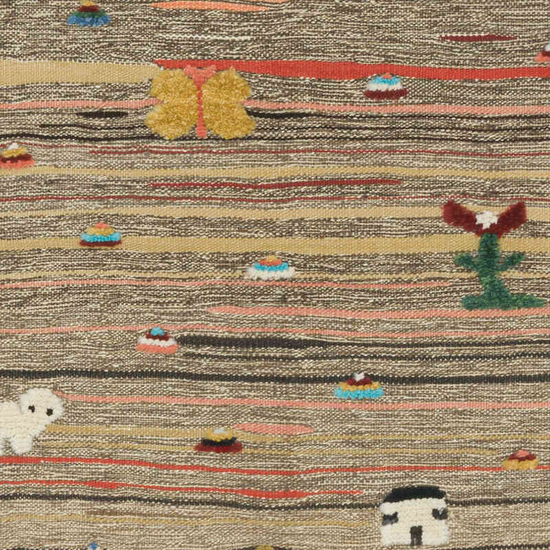 Nueva Alfombra Turca Kilim - 102 cm x 126 cm - K0083565