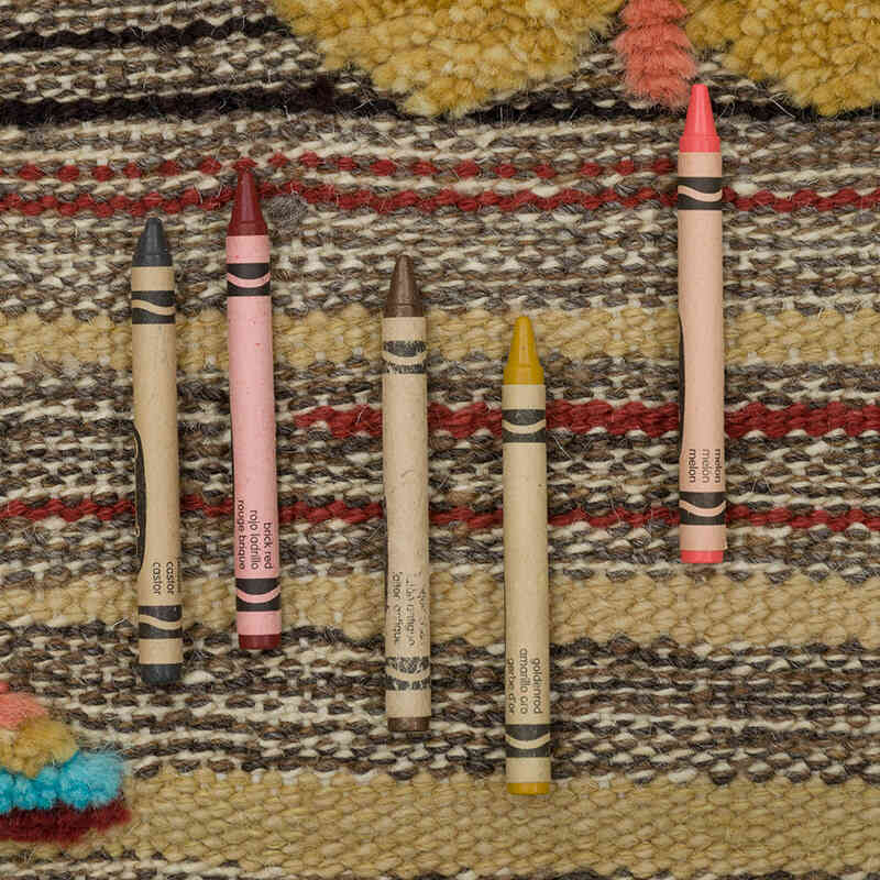 Nueva Alfombra Turca Kilim - 102 cm x 126 cm - K0083565