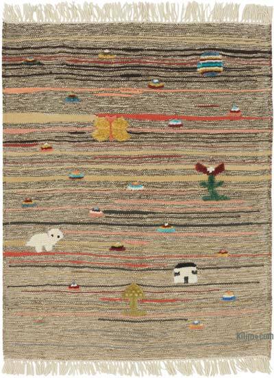 Yeni Kök Boya El Dokuma Kilim - 102 cm x 126 cm