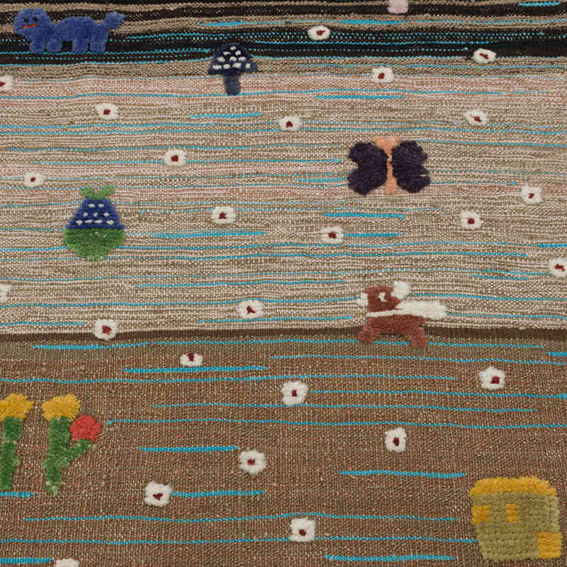 Yeni Kök Boya El Dokuma Kilim - 87 cm x 115 cm - K0083567