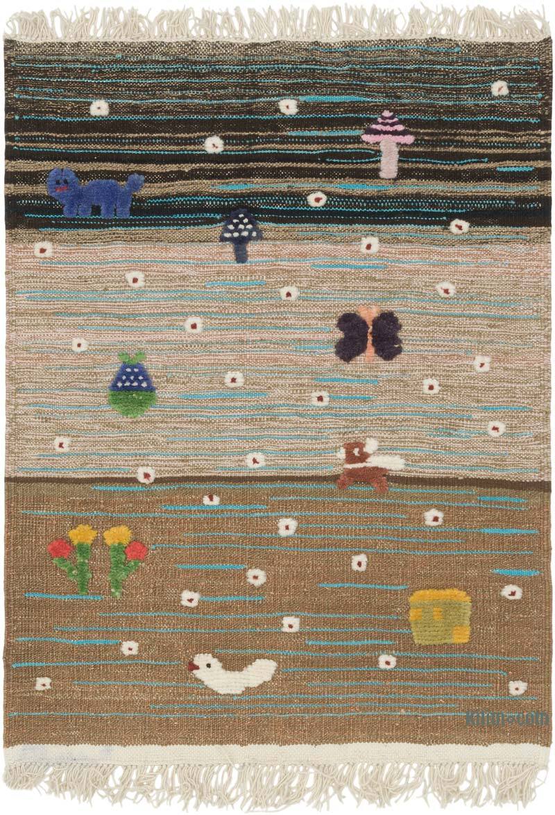 Yeni Kök Boya El Dokuma Kilim - 87 cm x 115 cm - K0083567