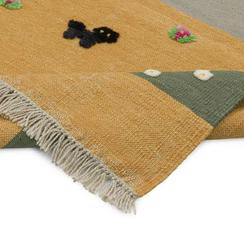 New Handwoven Turkish Kilim Rug - 3'  x 4' 5" (36" x 53") - K0083568