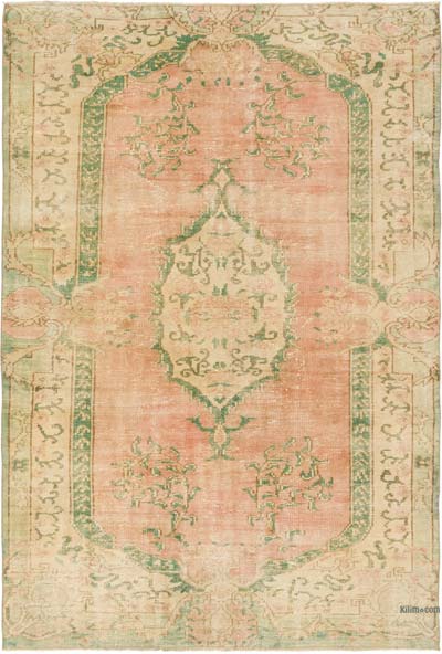 Alfombra Vintage Turca Anudada a Mano - 171 cm x 251 cm