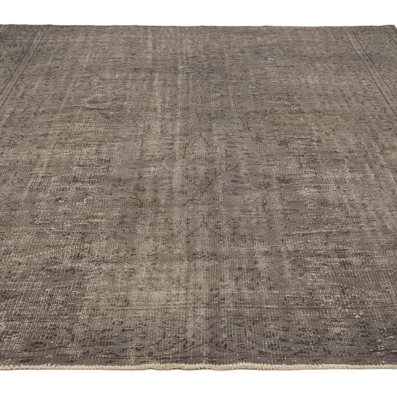 Over-dyed Vintage Hand-Knotted Turkish Rug - 7'  x 9' 3" (84" x 111") - K0083571