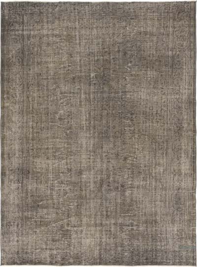 Over-dyed Vintage Hand-Knotted Turkish Rug - 7'  x 9' 3" (84" x 111")