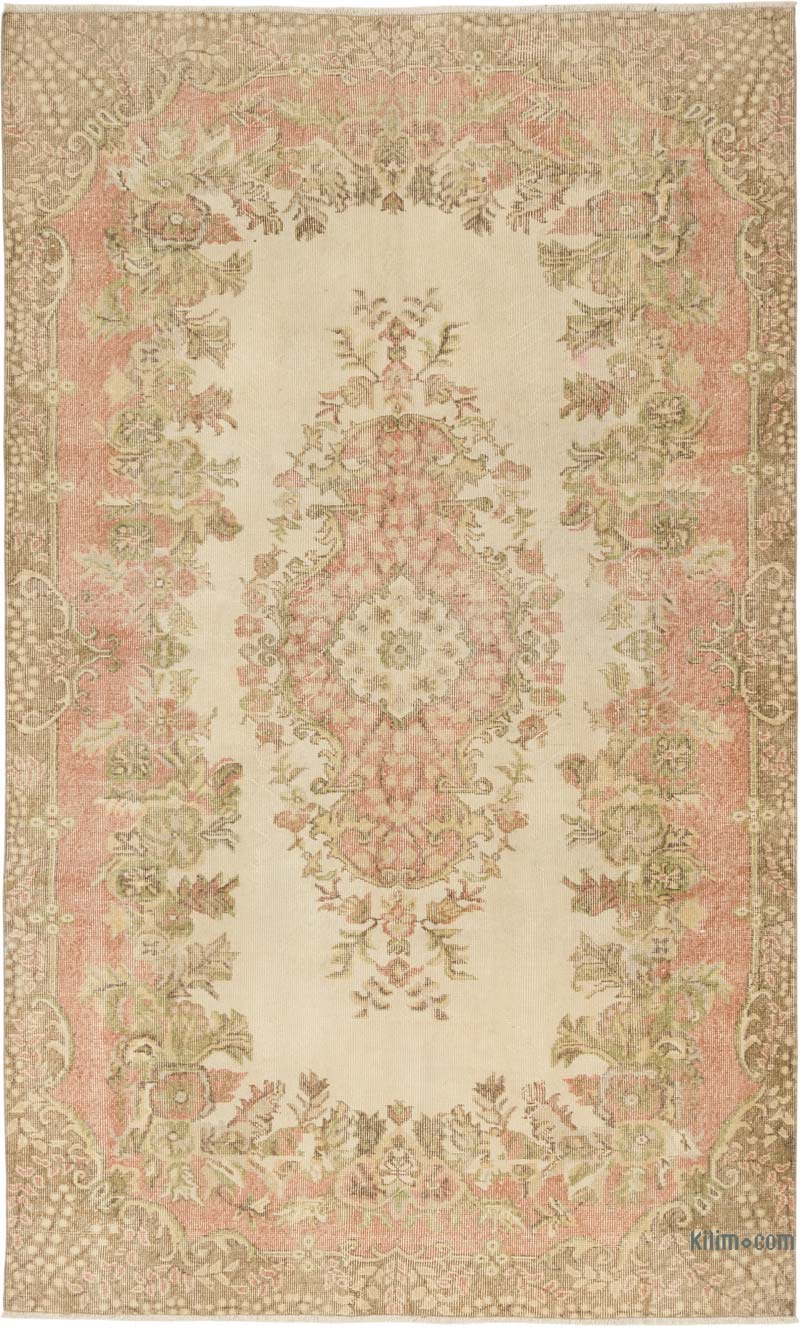 Vintage Turkish Hand-Knotted Rug - 5' 7" x 9' 3" (67" x 111") - K0083573