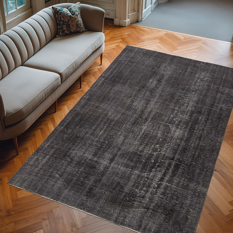 Alfombra Turca Vintage Sobre-teñida - 178 cm x 275 cm - K0083576