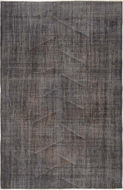 Over-dyed Vintage Hand-Knotted Turkish Rug - 5' 10" x 8' 11" (70" x 107")