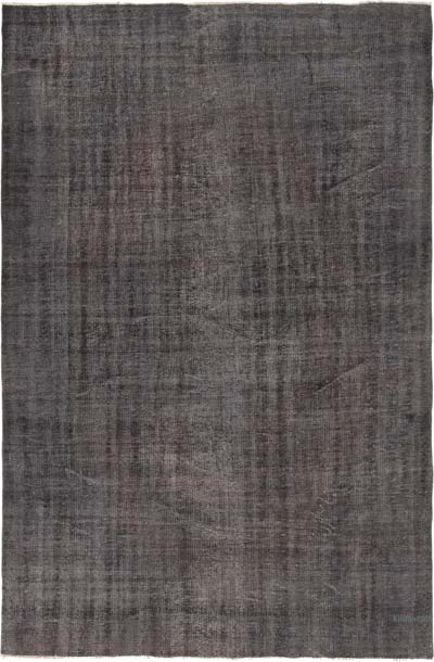Over-dyed Vintage Hand-Knotted Turkish Rug - 6' 5" x 9' 8" (77" x 116")