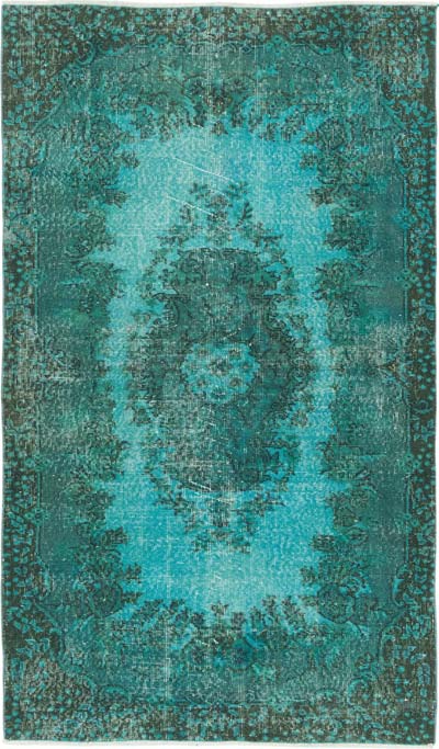 Over-dyed Vintage Hand-Knotted Turkish Rug - 3' 11" x 6' 8" (47" x 80")